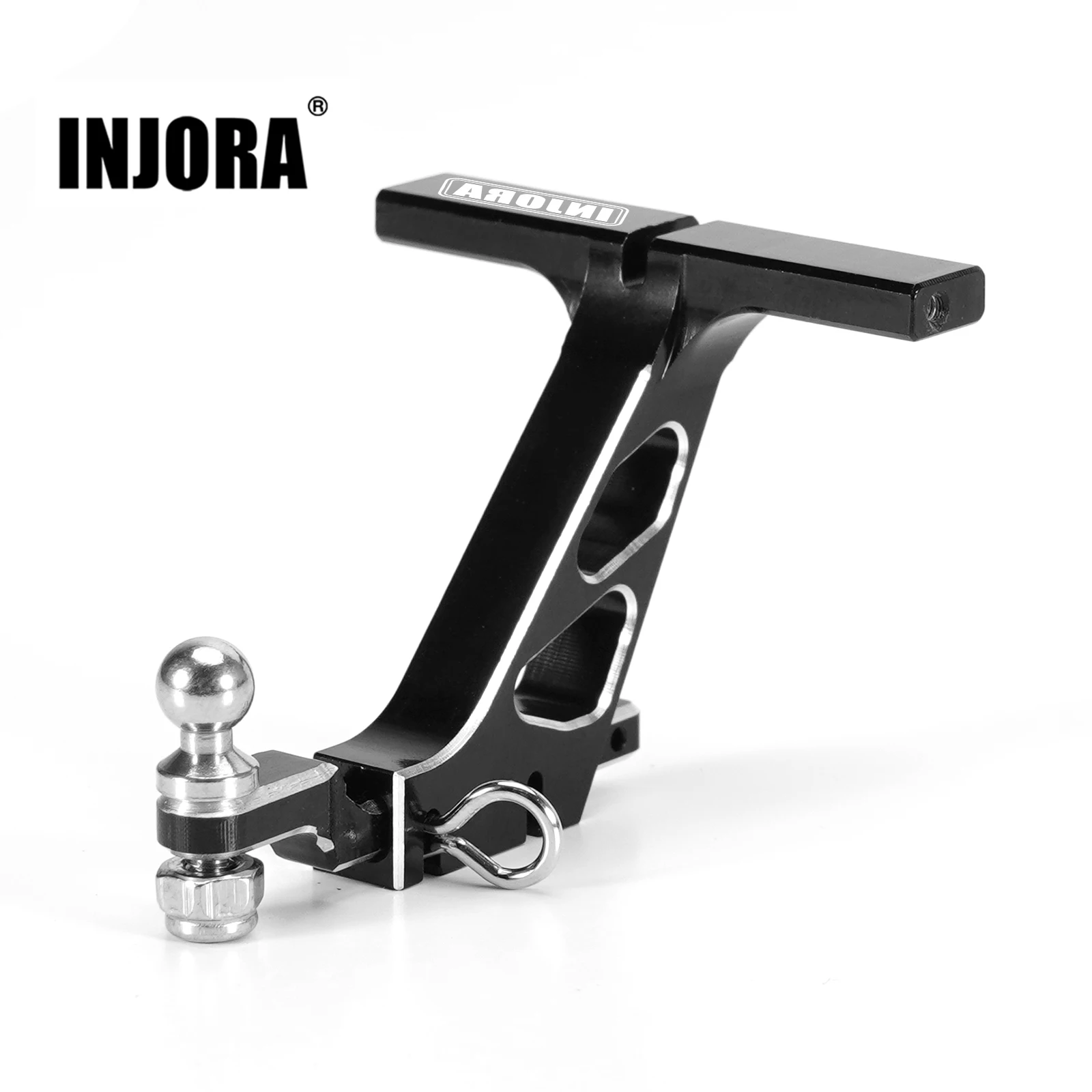 INJORA CNC Aluminum Drop Hitch Receiver for 1/24 RC Crawler SCX24 Upgrade