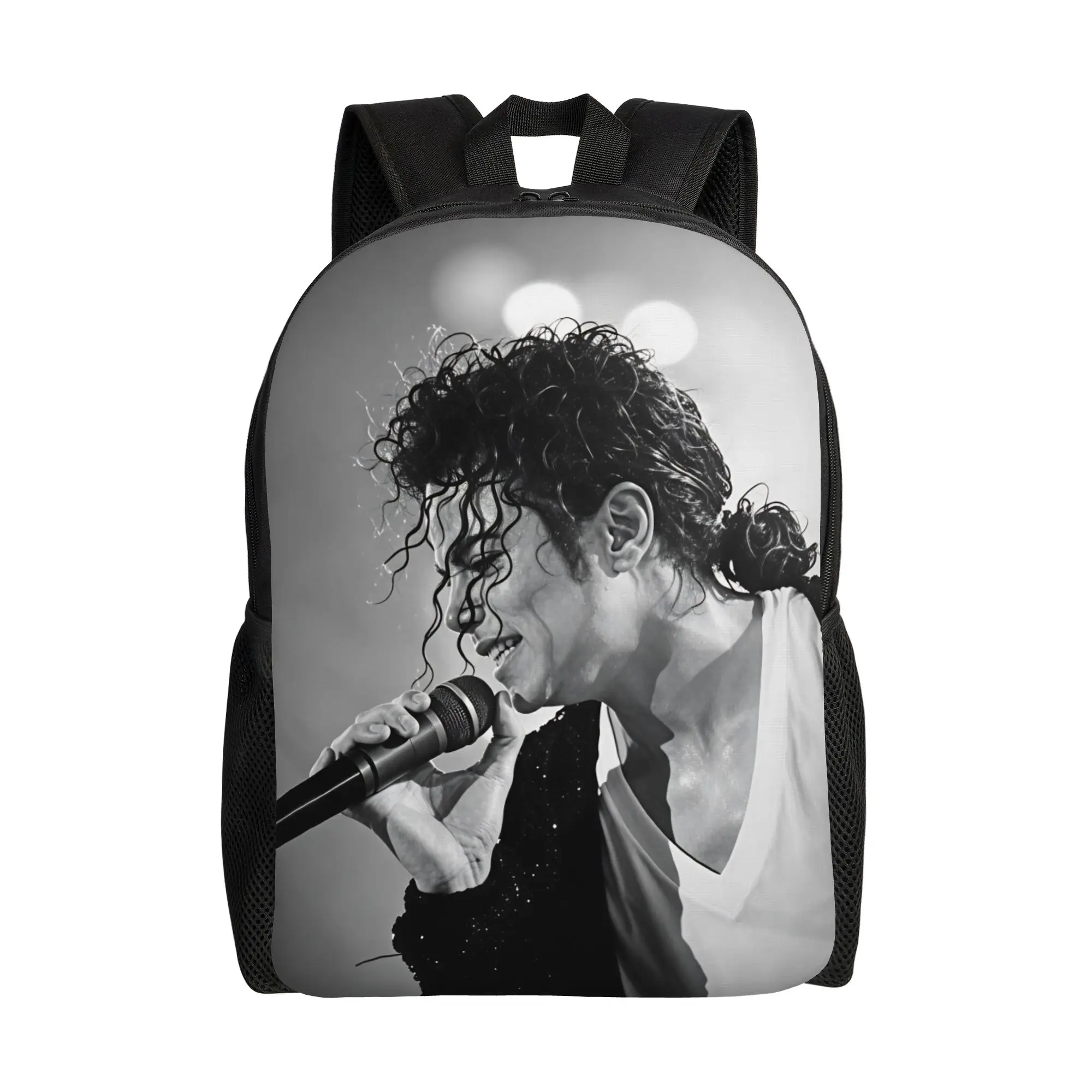 Michael Jackson King of Pop MJ Backpack  College Backpacks Female Streetwear High School Bags Design Lightweight Rucksack