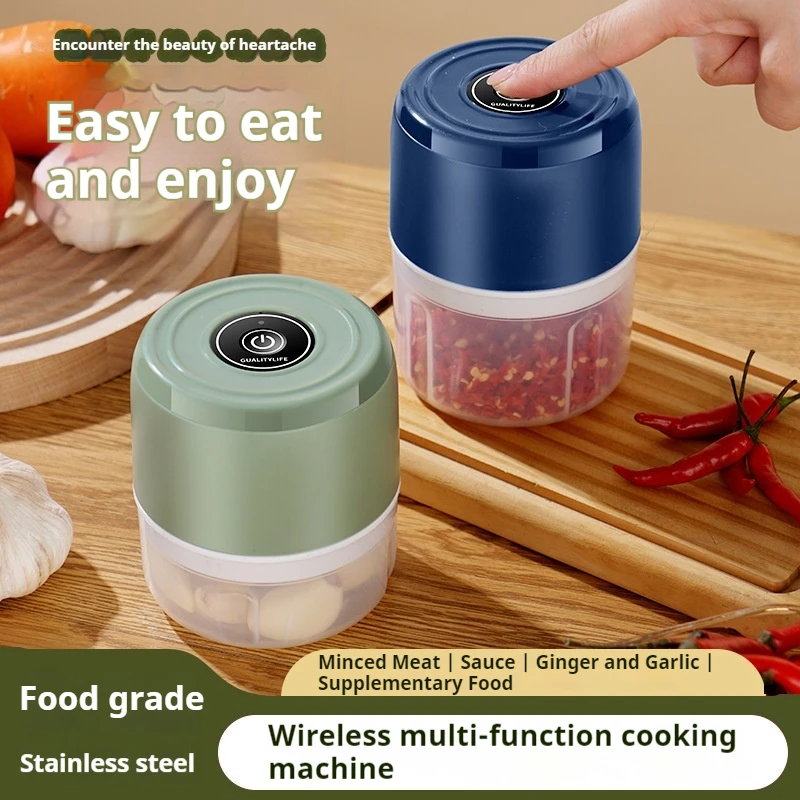 Electric Mini Garlic Chopper Usb Meat Grinder - Sturdy And Durable Kitchen Tool For Crushing Garlic, Ginger, And Vegetables