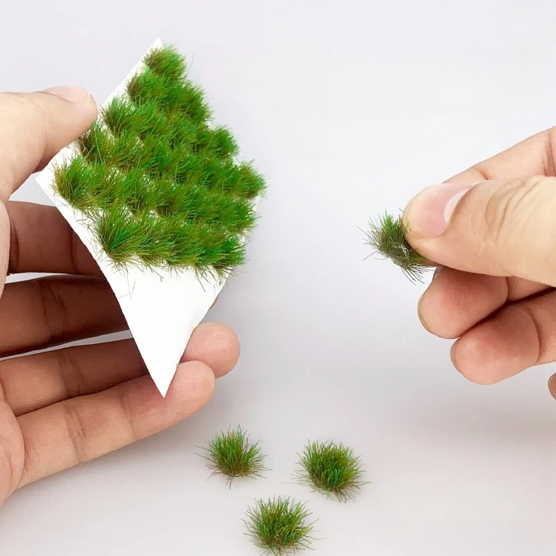 Mutlicolor Simulation Grass Nest Model Sand Scene DIY Material Realistic Grass Tuft Miniature Grass Bushes Plant Cluster Scenery