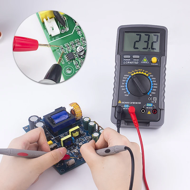 LCR4070D Professional LCR Digital Bridge Resistance Meter Capacitance Tester Inductance Multimeter