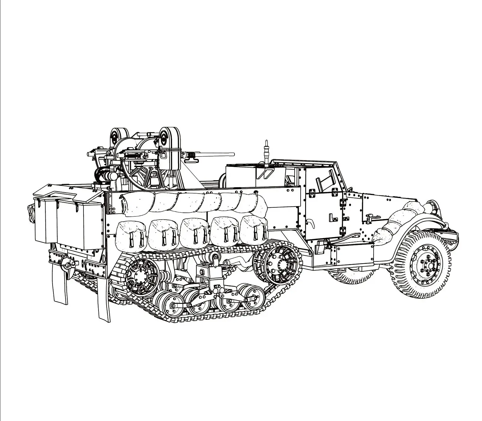 

Американская каретка с несколькими пистолетами M13 SPAA SSMODEL SS553 1/56 1/72 1/100 15 мм WarGaming 28 мм комплект военной модели