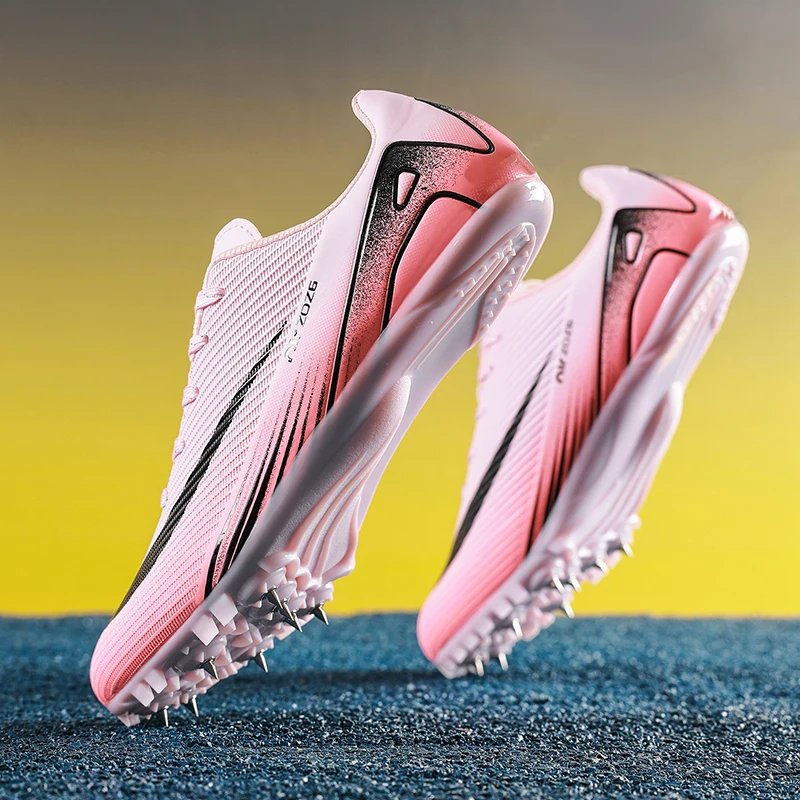 

Мужская и женская спортивная обувь с шипами для легкой атлетики, высококачественная обувь с шипами для бега, профессиональная трековая обувь с шипами, унисекс