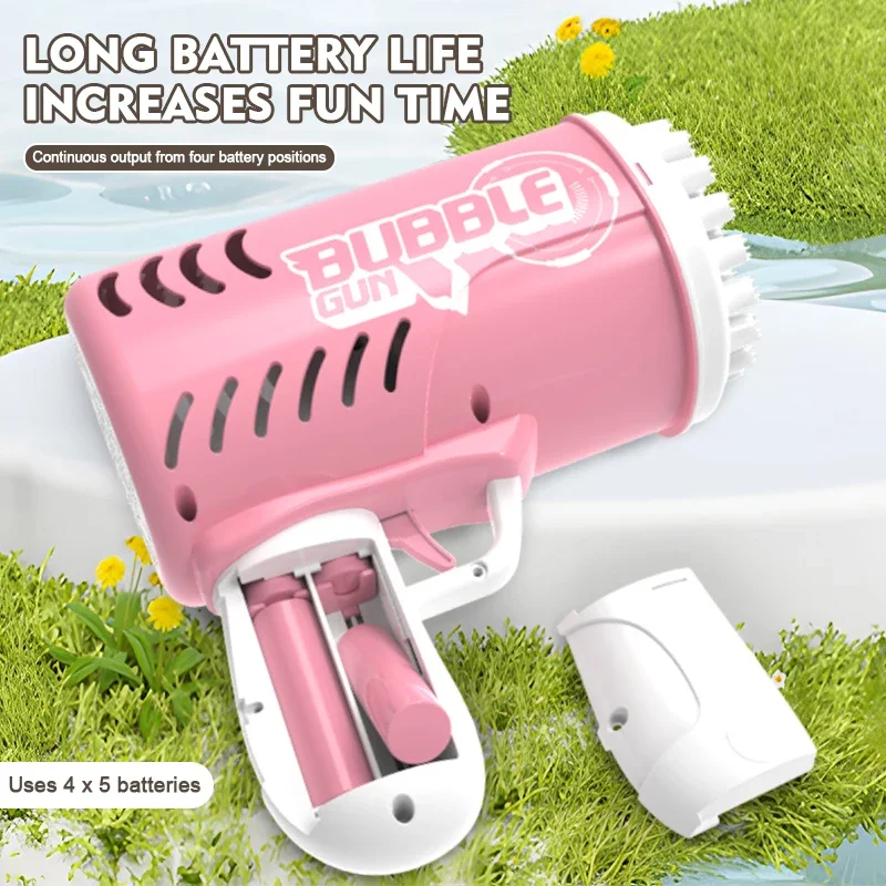 35-gaats handheld bubble gun elektrische bubble kinderen speelgoed verjaardagsfeestje bruiloft vakantie bubble gun zonder batterij bubble water