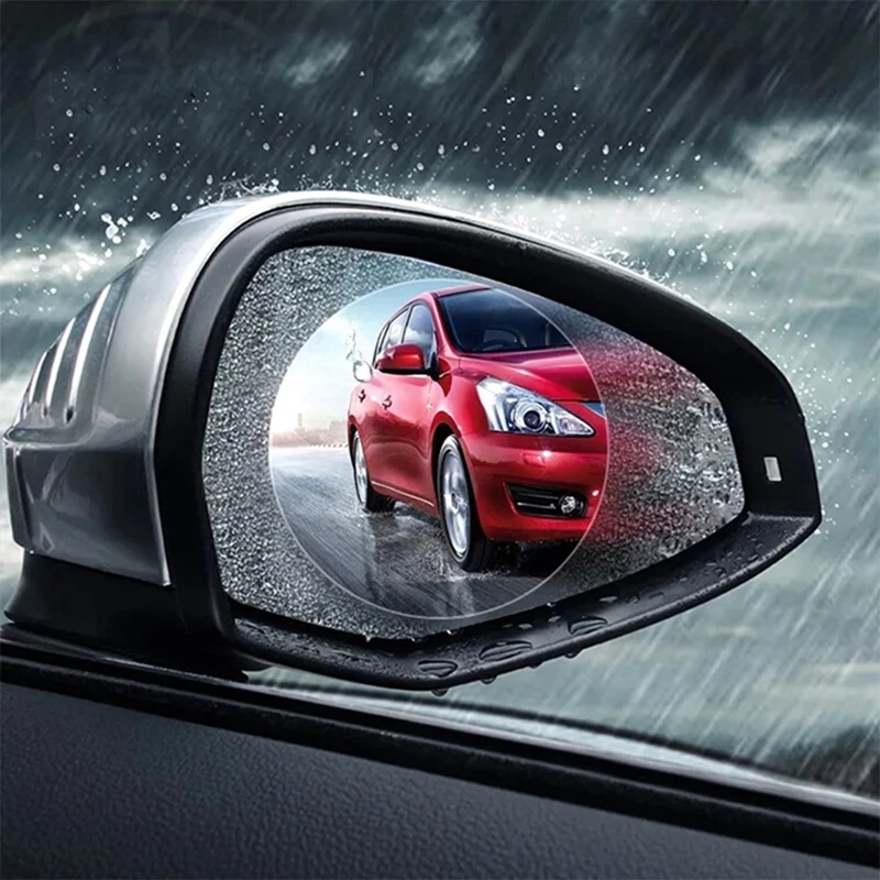 1 Pair New Car Sticker Rainproof Film Rearview Mirror Glass Rain-proof Anti-Fog Stickers Auto Safety Driving Car Accessories