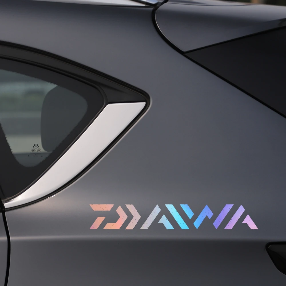 Car Stickers Daiwa Reflective Decals For Door Window Trunk Motorcycles Fishing Rods Box Auto Tuning Styling