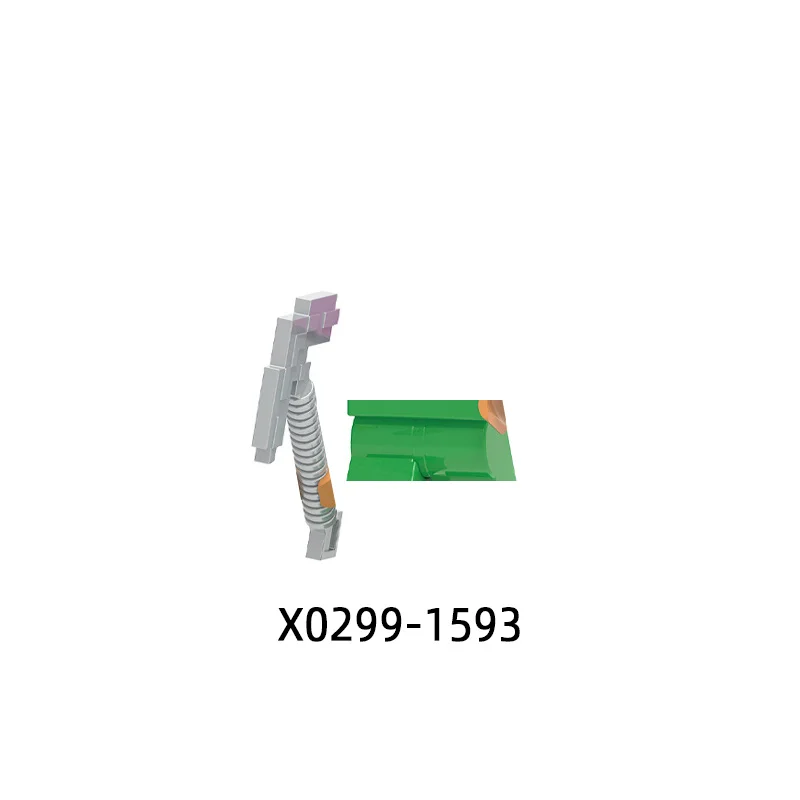 The Action Figures Pick Axe Archer Weapons Pants Hair Parts Model Blocks MOC Bricks Set Gifts Toys For Children X0299