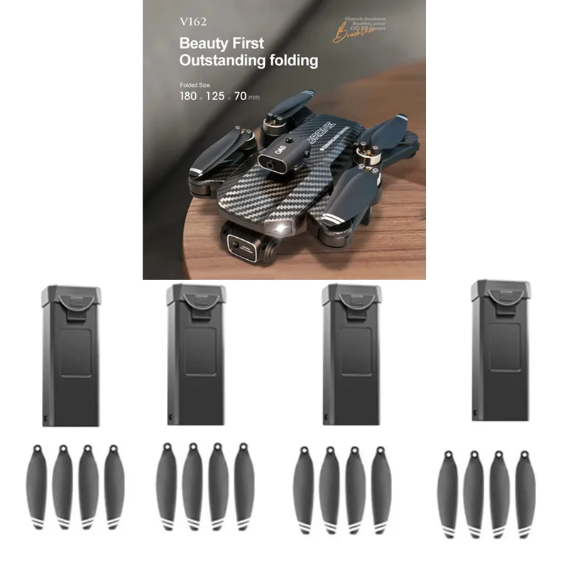 

V162 Brushless Remote Control RC Drone Spare Parts V162 Brushless Drone 3.7V 1800Mah Battery/propeller V162 PRO Drone Battery