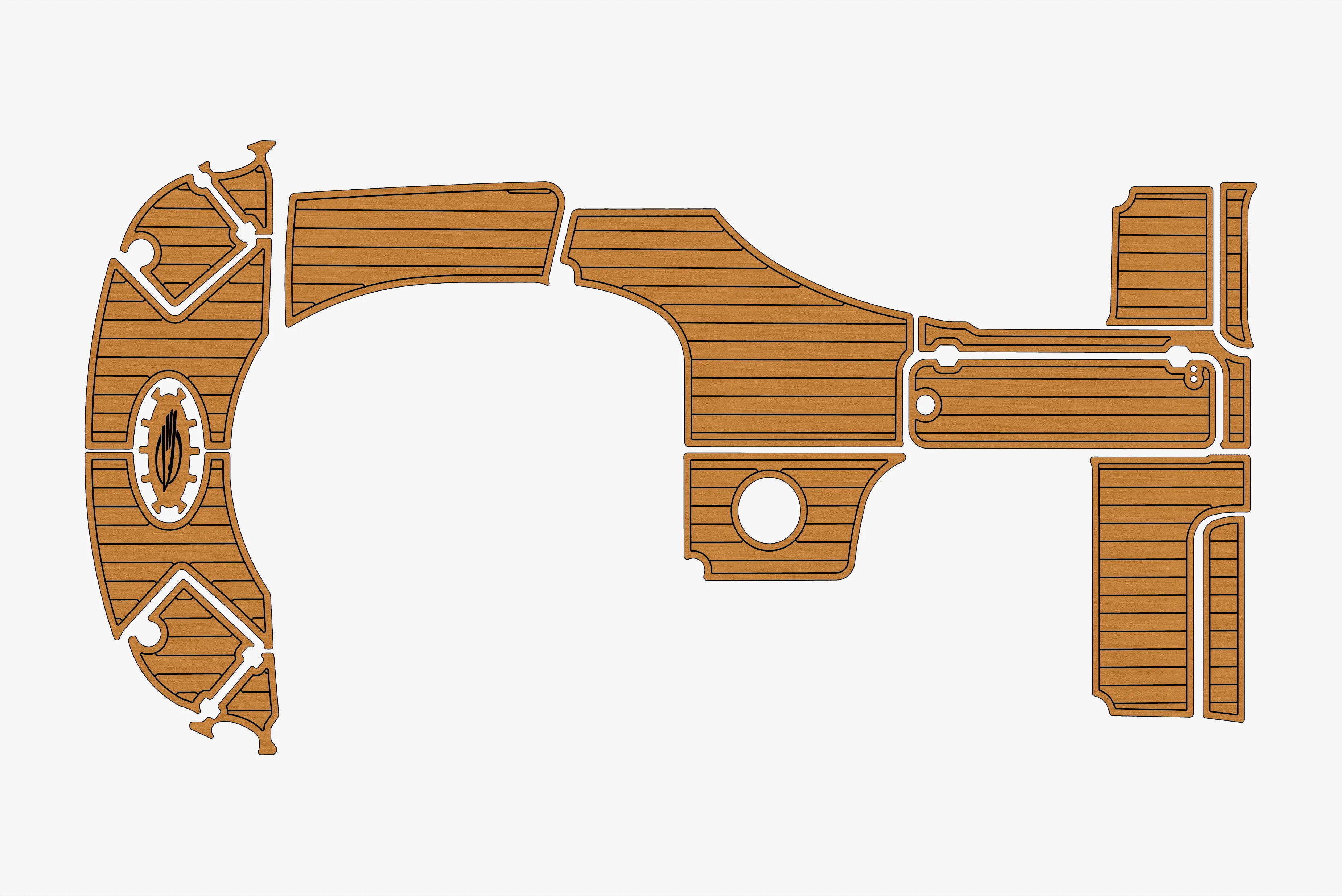 

Нескользящий морской коврик из искусственного тикового дерева из ЭВА, самоклеящийся коврик для яхты, кокпита диаметром 6 мм для часов 2006-2009 годов, 275 SSI, настил лодки, простая установка