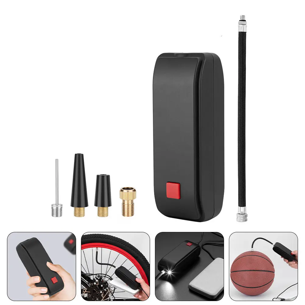 

Portable Air Pump Inflator Durable ABS Material USB Rechargeable Electric Tire Car Bike Inflate deflate LED Light Camping