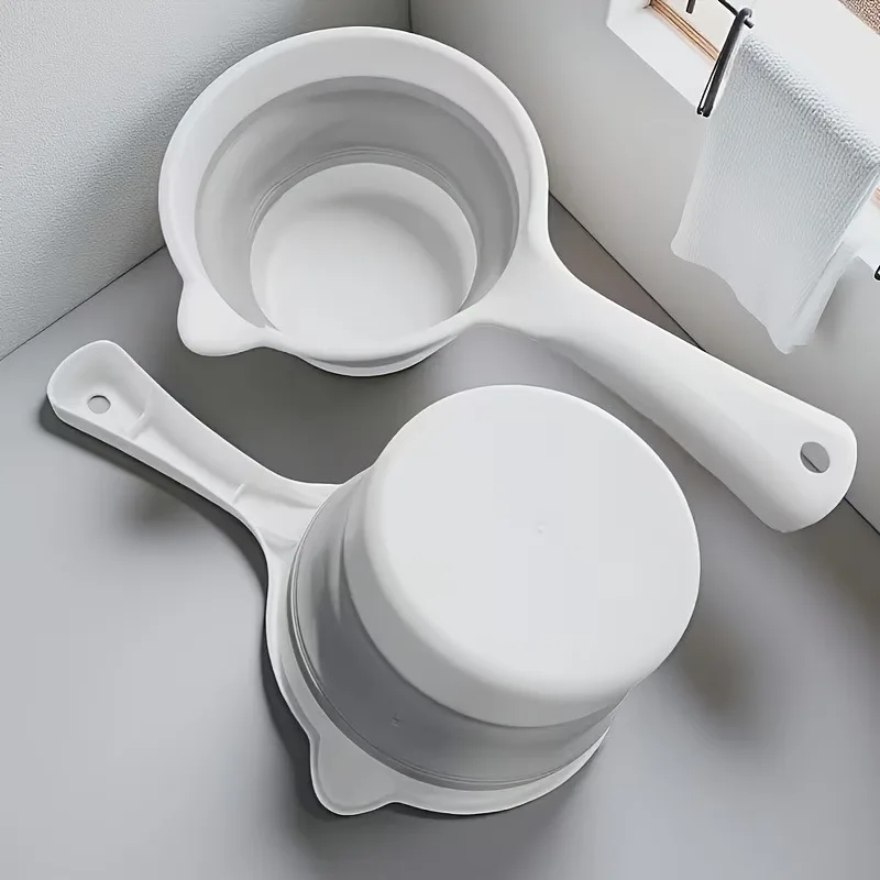 Foldable Water Bucket / Water Scoop / Water Carrier – Portable Foldable Plastic Mini Watering Bucket / Scoop