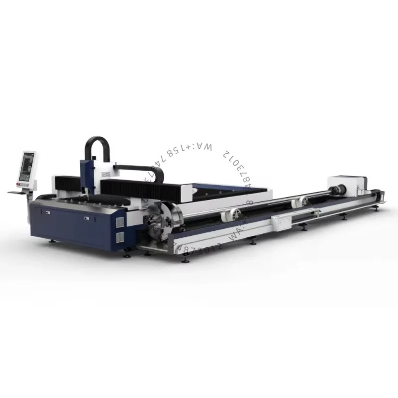 LONWILL 6000W High Safety Level 1500mm*3000mm 4-Axis Customized Multifunctional Las erCutting Mach ine Metal Pipes Sheets Cypcut