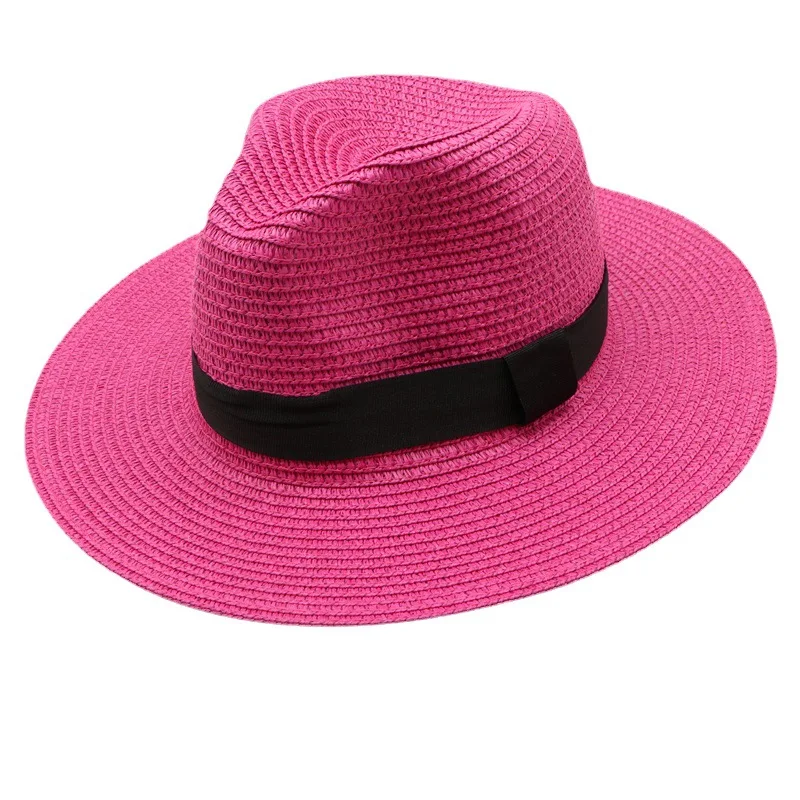 Panama Straw Hat Men Summer Straw Hat Wide-brimmed Outdoor Sun Visor Beach Hat