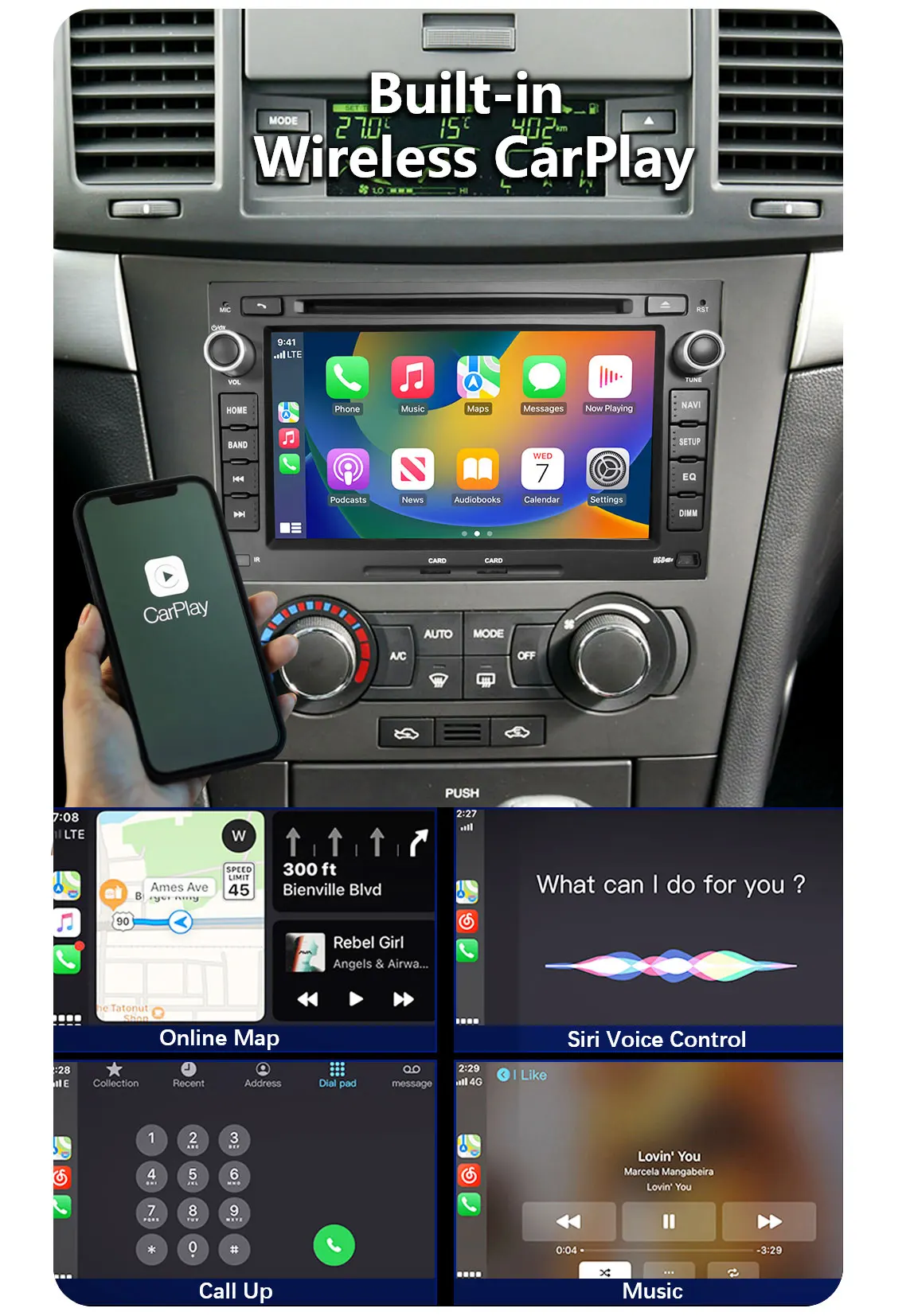 CHSTEK Car Radio Android 13 For Chevrolet Captiva Epica Aveo Lova Gentra Carplay Multimedia Stereo GPS WIFI 4G BT OEM Head Unit - view 2