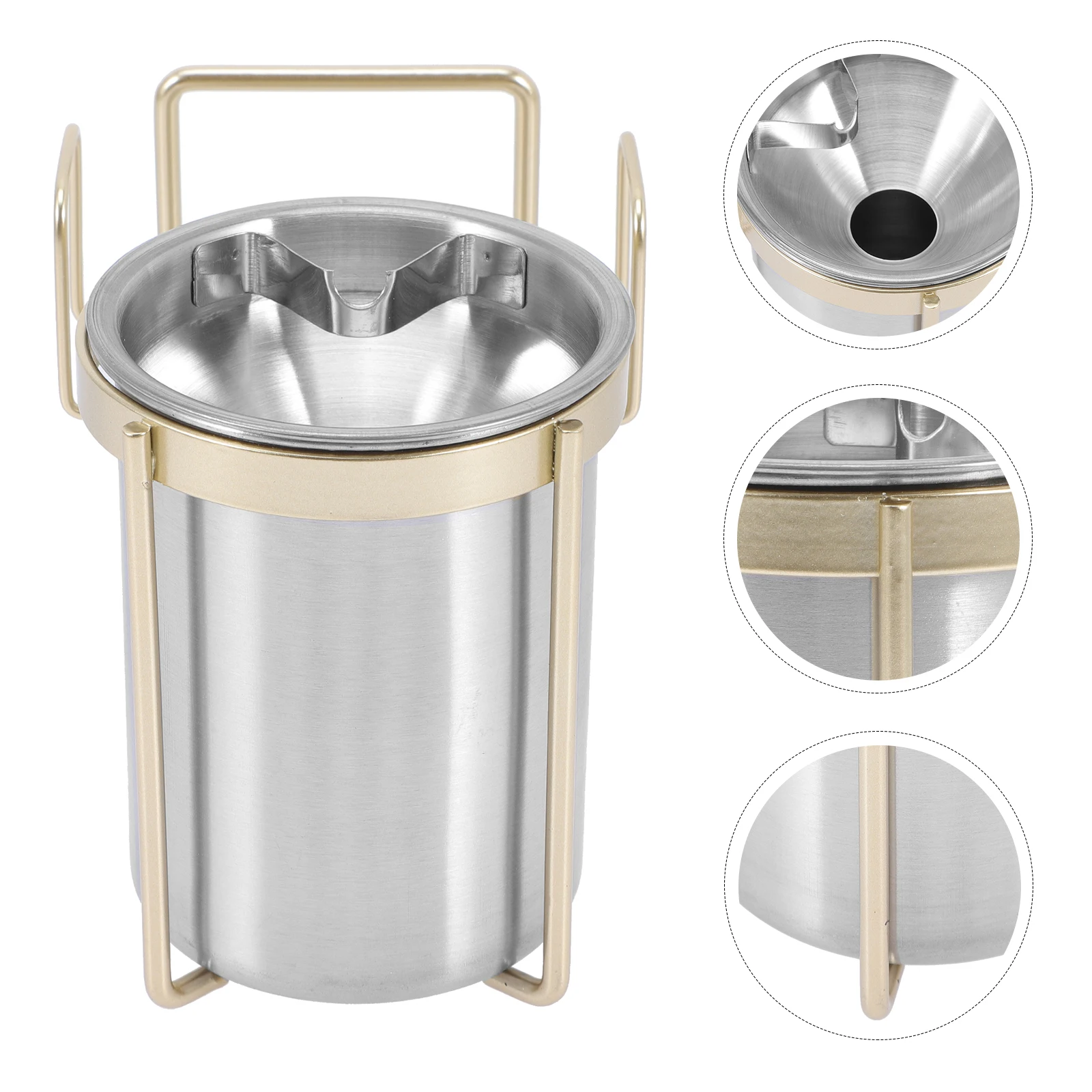 

Wall Mount Stainless Steel Ashtray Windproof Cigarette Holder Bathroom Bedroom Soot Box Easy Install Metal Smoke Tray
