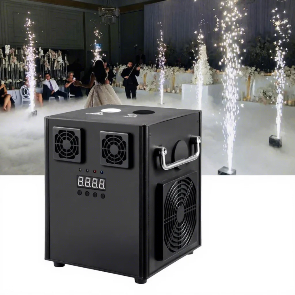 

600W DMX512 Cold Spark Machine With Wireless Remote Control Electronic Pyro Sparkler For Wedding Stage Event