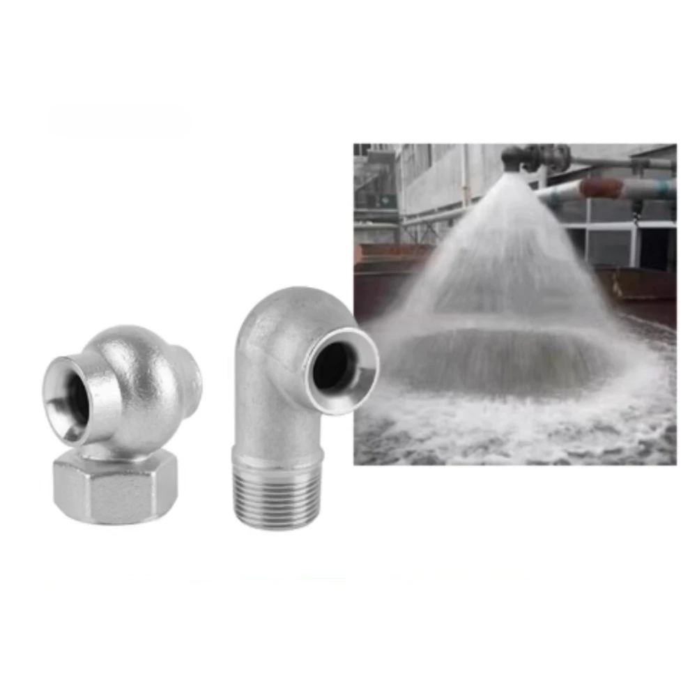 

316L Stainless Steel Vortex Nozzle High-Flow Anti-Blocking Dust Removal, Desulfurization, and Denitrification Nozzle 2Pcs
