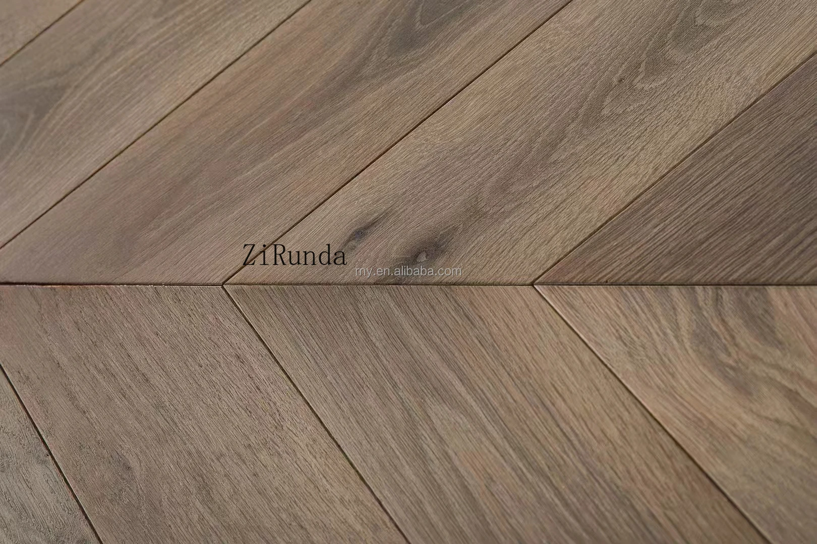 Индивидуальная версия, дымчатый роскошный пол из коричневого дуба, рыбья кость, пол из белого дуба, роскошный паркет виллы