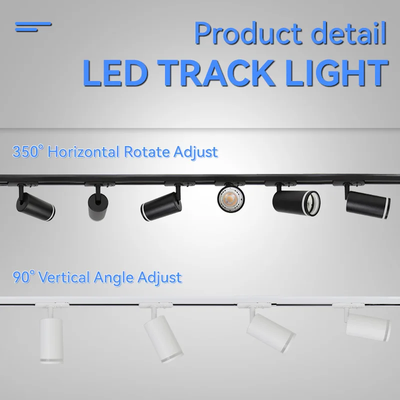 Imagem -05 - Conjunto de Iluminação Led com Lâmpadas Holofotes Luzes de Teto Casa Sala de Estar Trilho Gu10 110v 220v