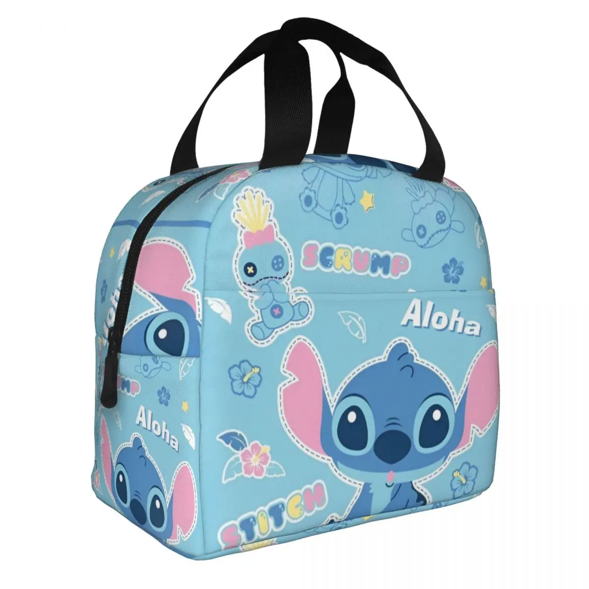 

Cute Lilo And Stitch Insulated Lunch Bag Leakproof Meal Container Cooler Bag Lunch Box Tote College Picnic Men Women