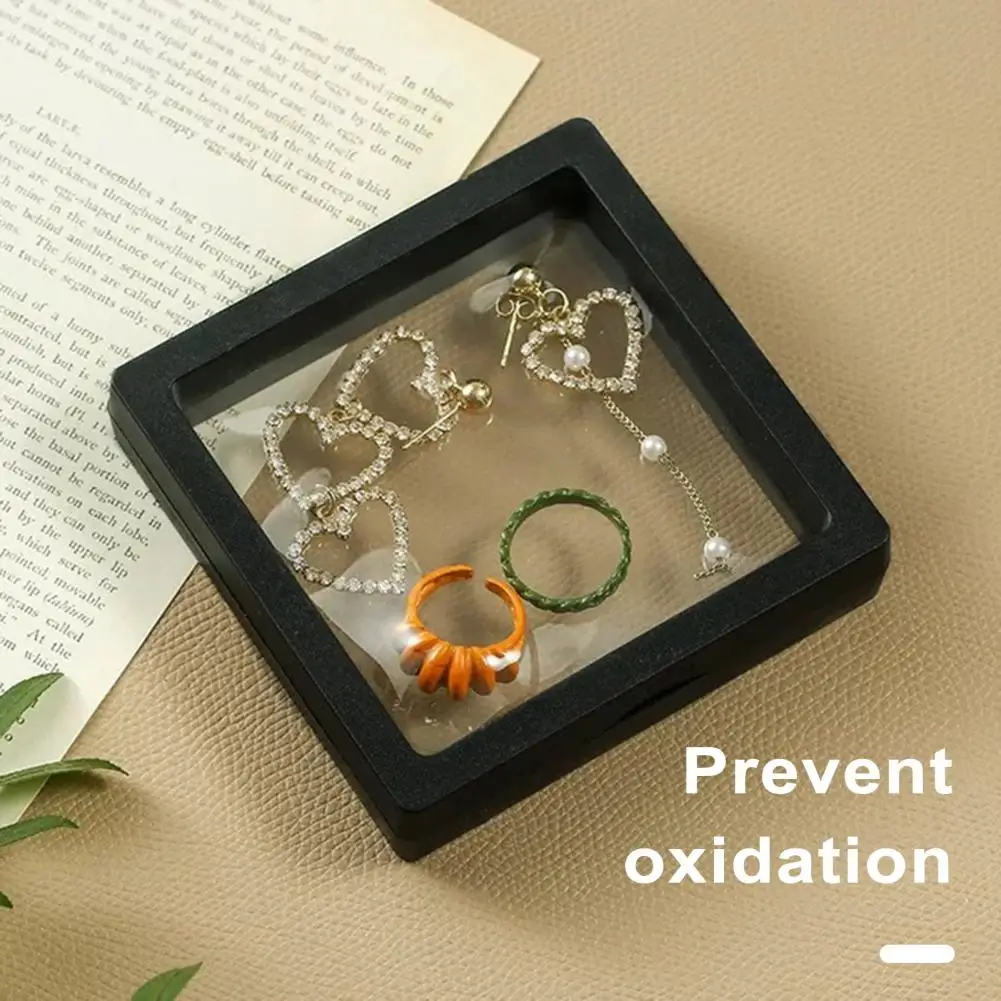 

3Pcs Clear Jewelry Box PE Film Storage Boxes for Necklace Bracelet Ring Display Packaging Case Ring Earrings Necklace display