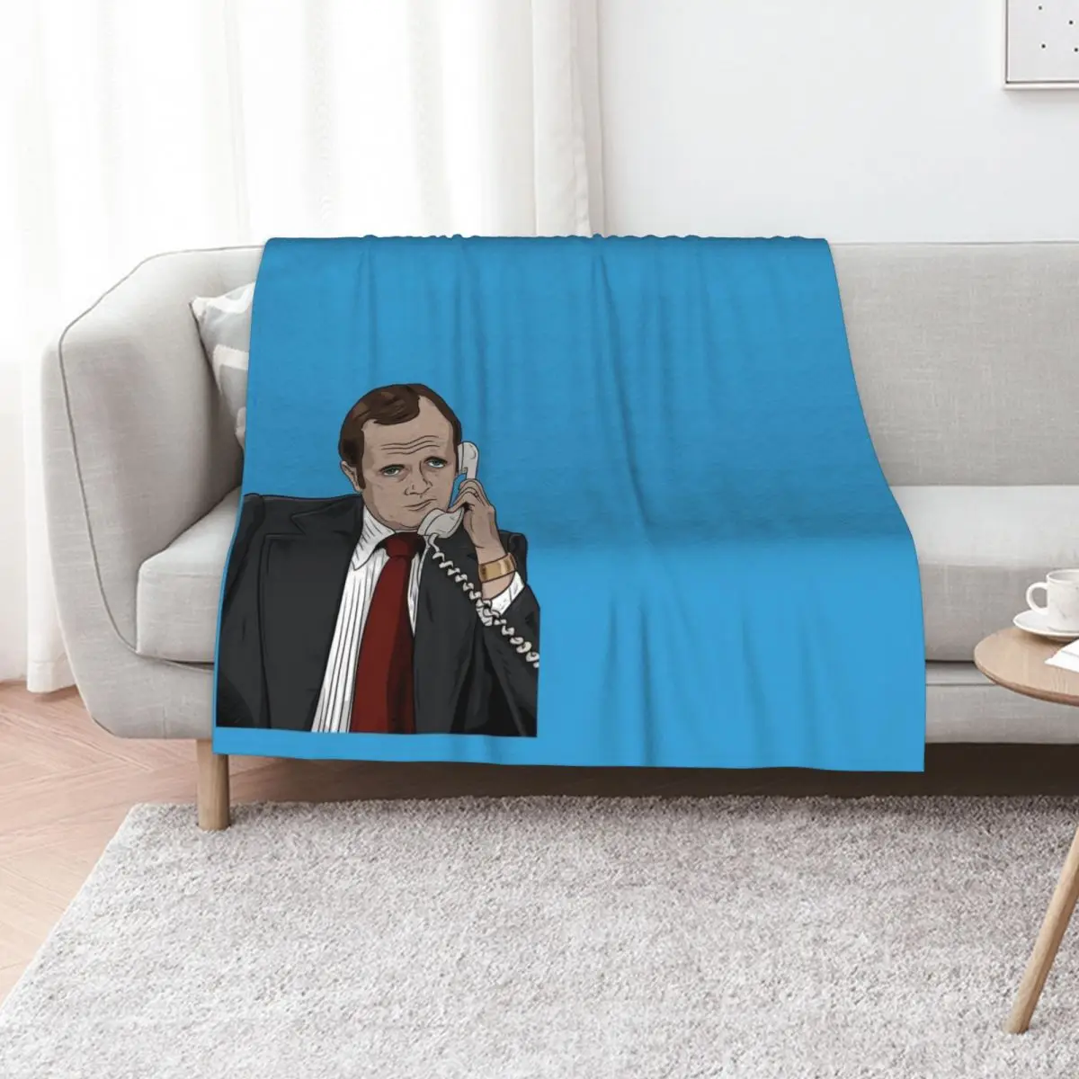 Bob Newhart on the Phone Throw Blanket Lightweight Warm Blanket for Indoor Outdoor Use