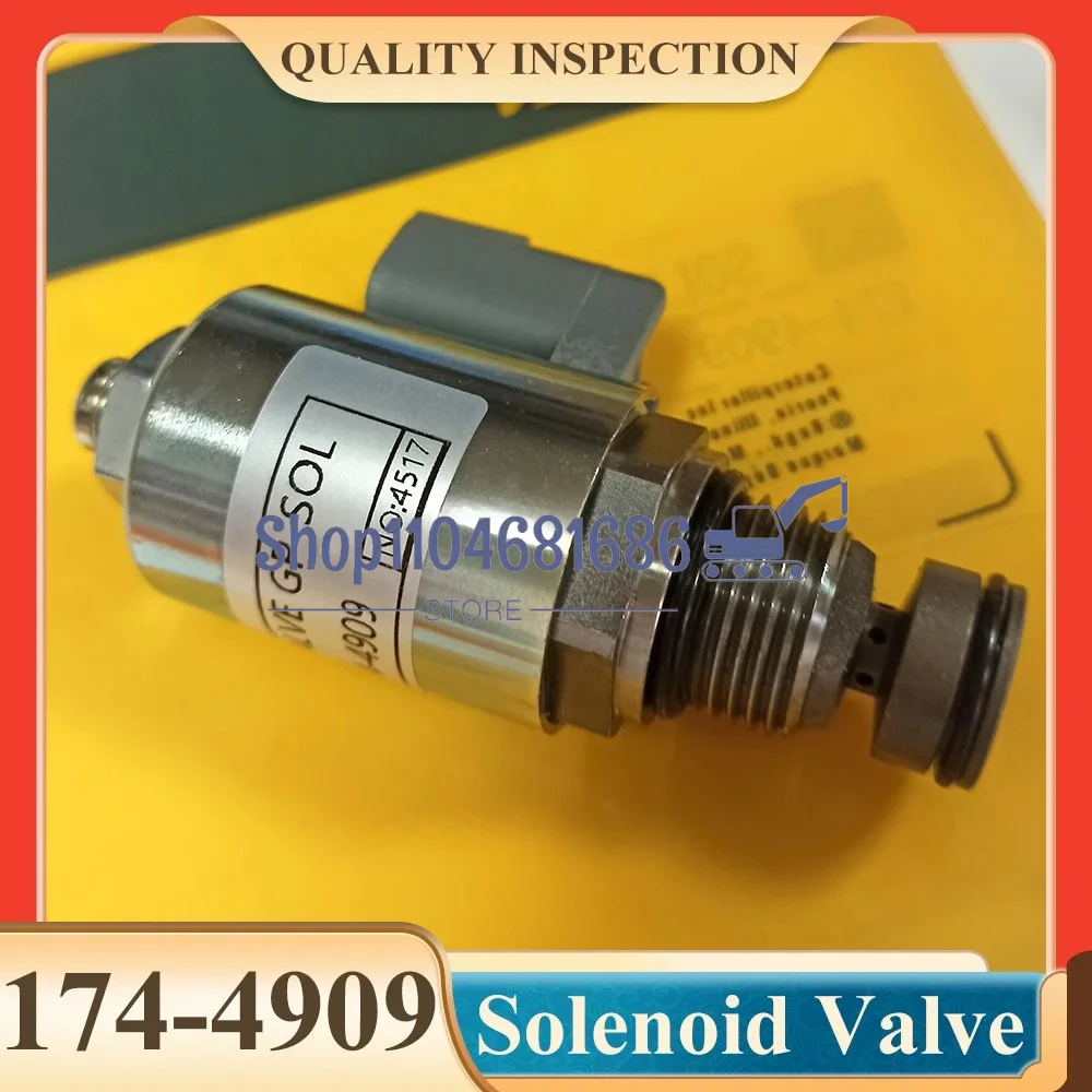 

174-4909 1744909 Соленоид для погрузчика D6R/D6N/D10N/D10R Гидравлический электромагнитный клапан