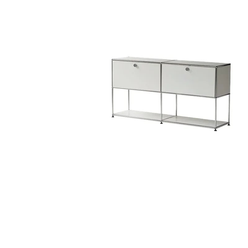 خزانة جانبية وحدات من العصور الوسطى وخزانة من الفولاذ المقاوم للصدأ الاسكندنافية