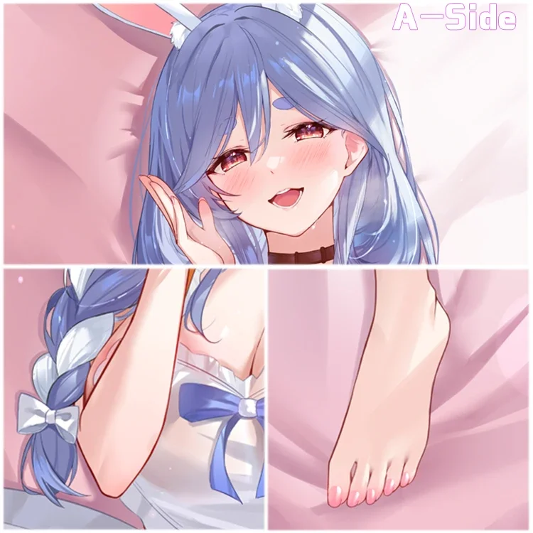 2025 New Game Otaku Cosplay Long Cushion Cover Decor Girl Hololive Usada Pekora Hugging Body Dakimakura Pillow Case