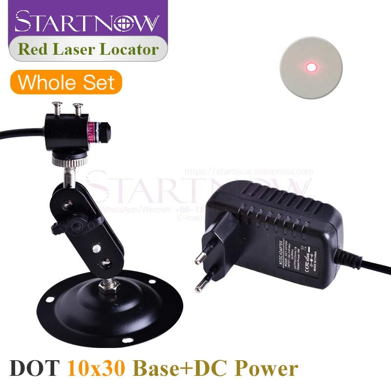 Red DoT Laser Locator Set 10*30 With Holder & DC Adapter Laser Marker Guide Module Laser Beam Positioner For Marking Alignment