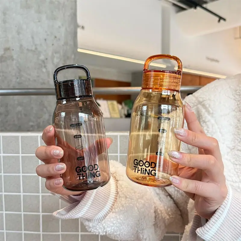 Water Bottle 330ml/620ml Creative Plastic Sport Cup Kid Student School Portable Transparent Drinking Bottle