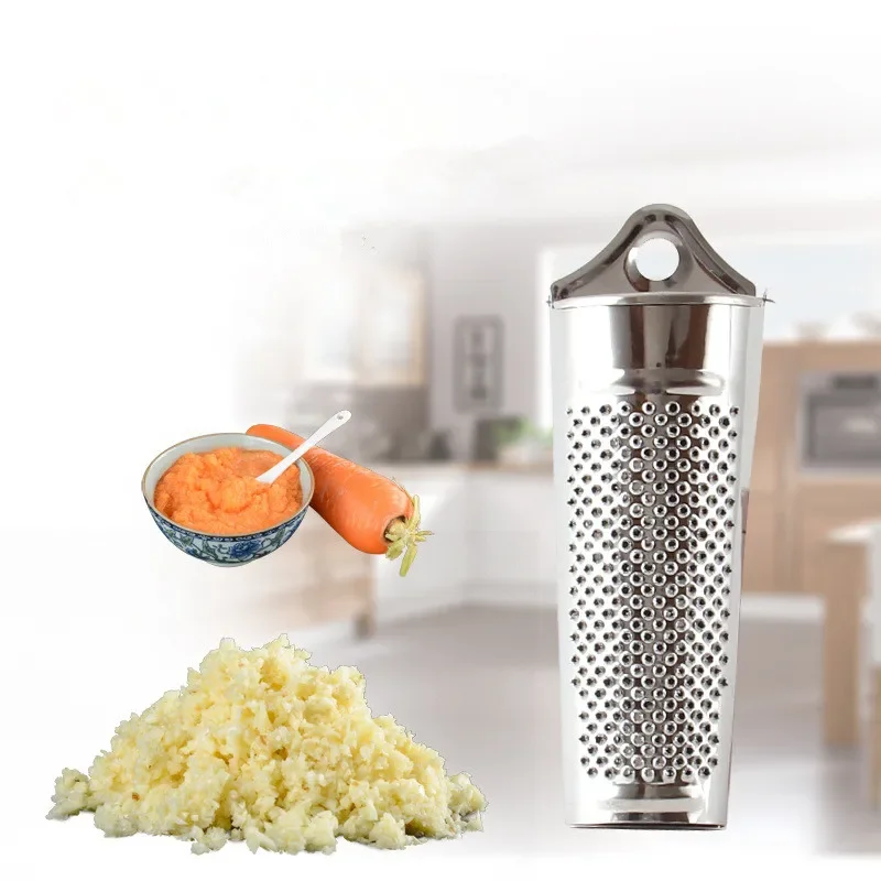 

Stainless Steel Versatile Hand Held Nutmeg Citrus Zester Ginger Grater Multifunctional Ginger Garlic Nut Planer OK 1063