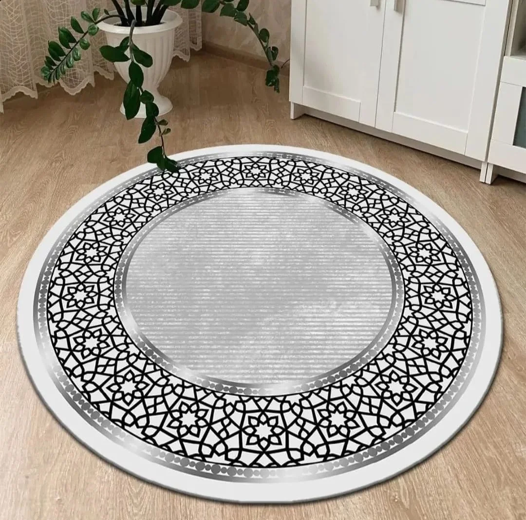 Custom Cut Home Decor Leather Base Living Room Bedroom Entrance Kitchen Carpet Washable Dust Dirt Resistant Lounge Rug