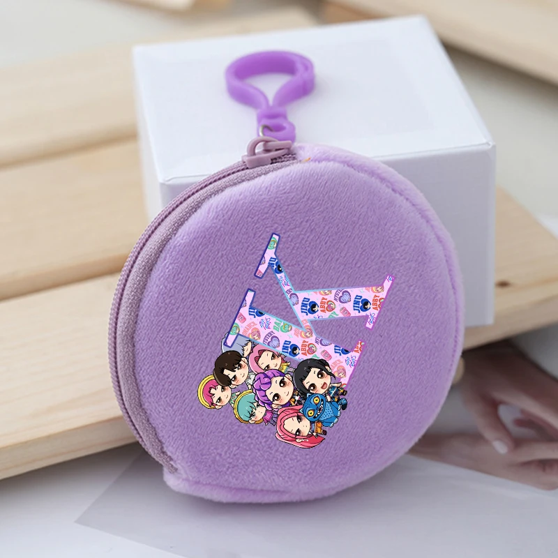 

KPop Demon Hunting Series Кошелек для монет Круглый мини-кошелек с горячими фильмами Портативный милый ключ Сумка для хранения наушников Забавный подарок на день рождения