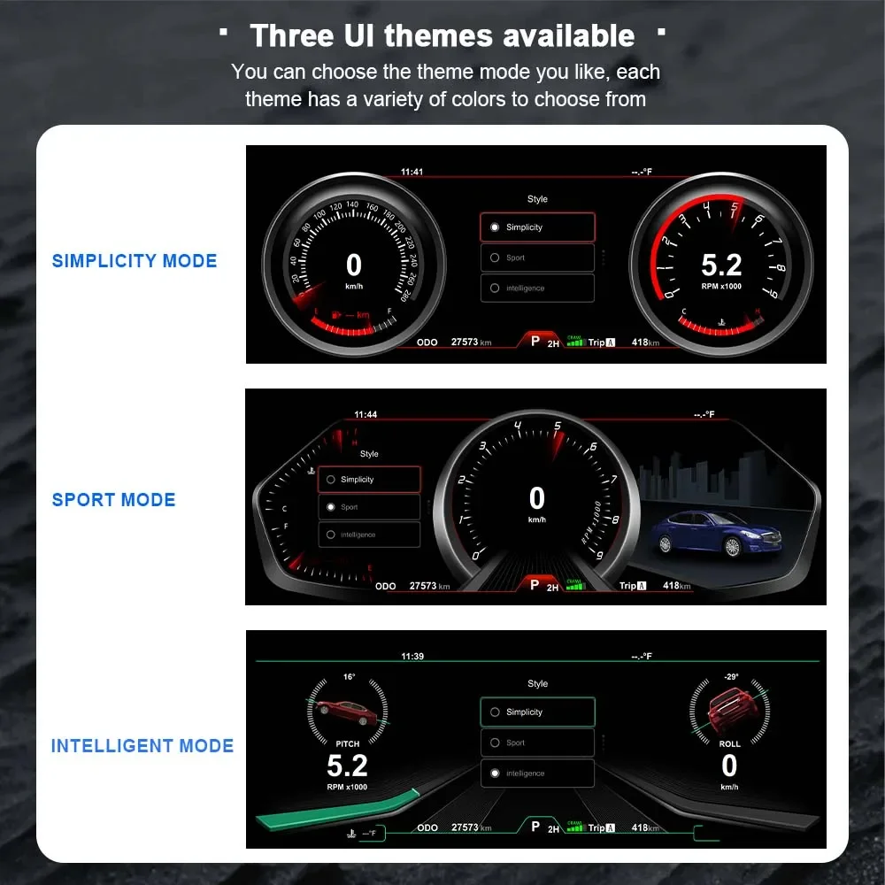 

LCD Digital Dashboard Speedometer For Infinite Q70 Car Dashboard Auto Meter