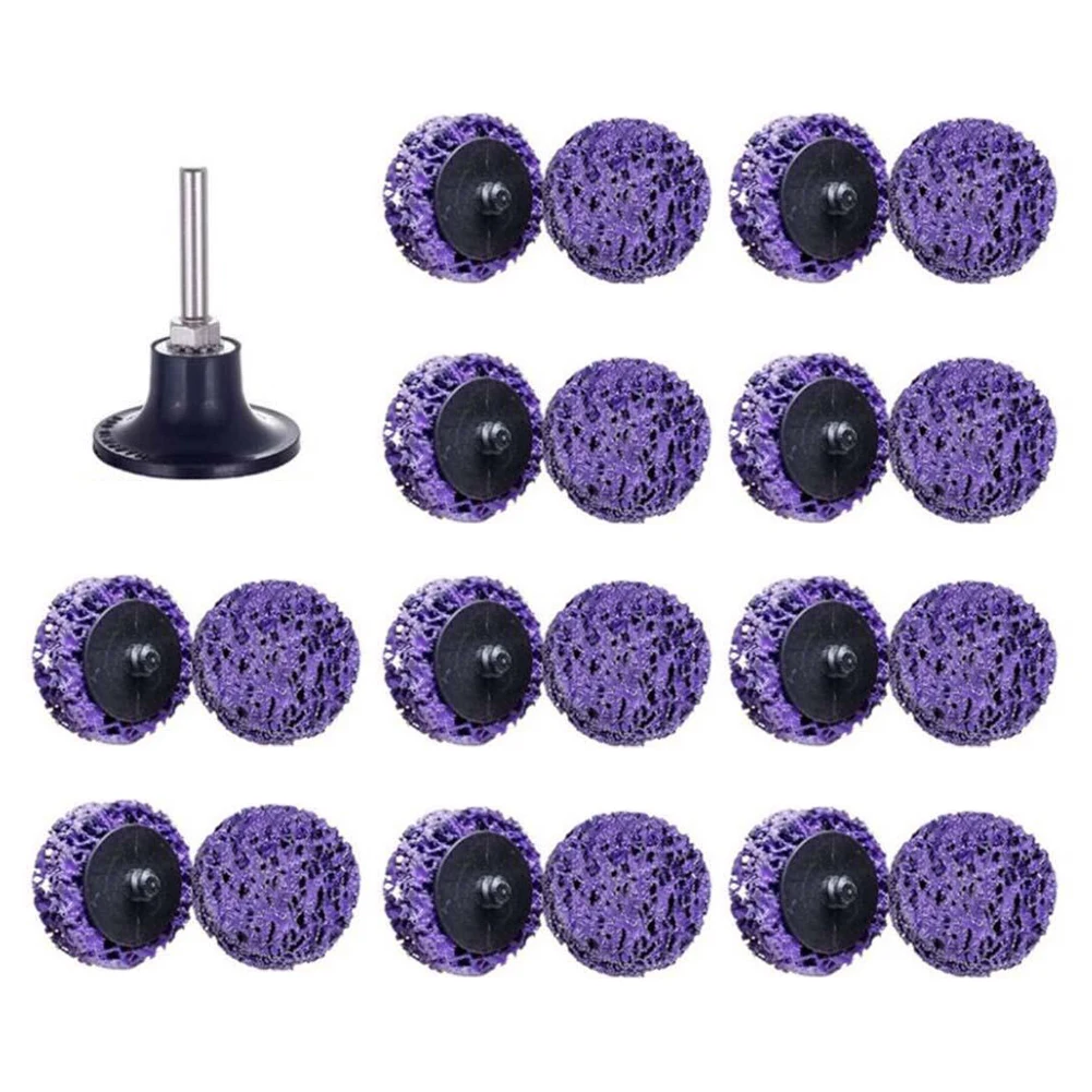 10pcs 50mm Poly Strip Disc Wheel Paint Rust Removal Clean For Angle Grinder and Clean and Remove Paint
