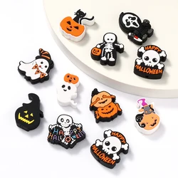 10Pcs Silicone Beads Halloween Theme Skeleton Loose Beads For DIY Beaded Pen Bracelet Necklace Jewelry making Accessories