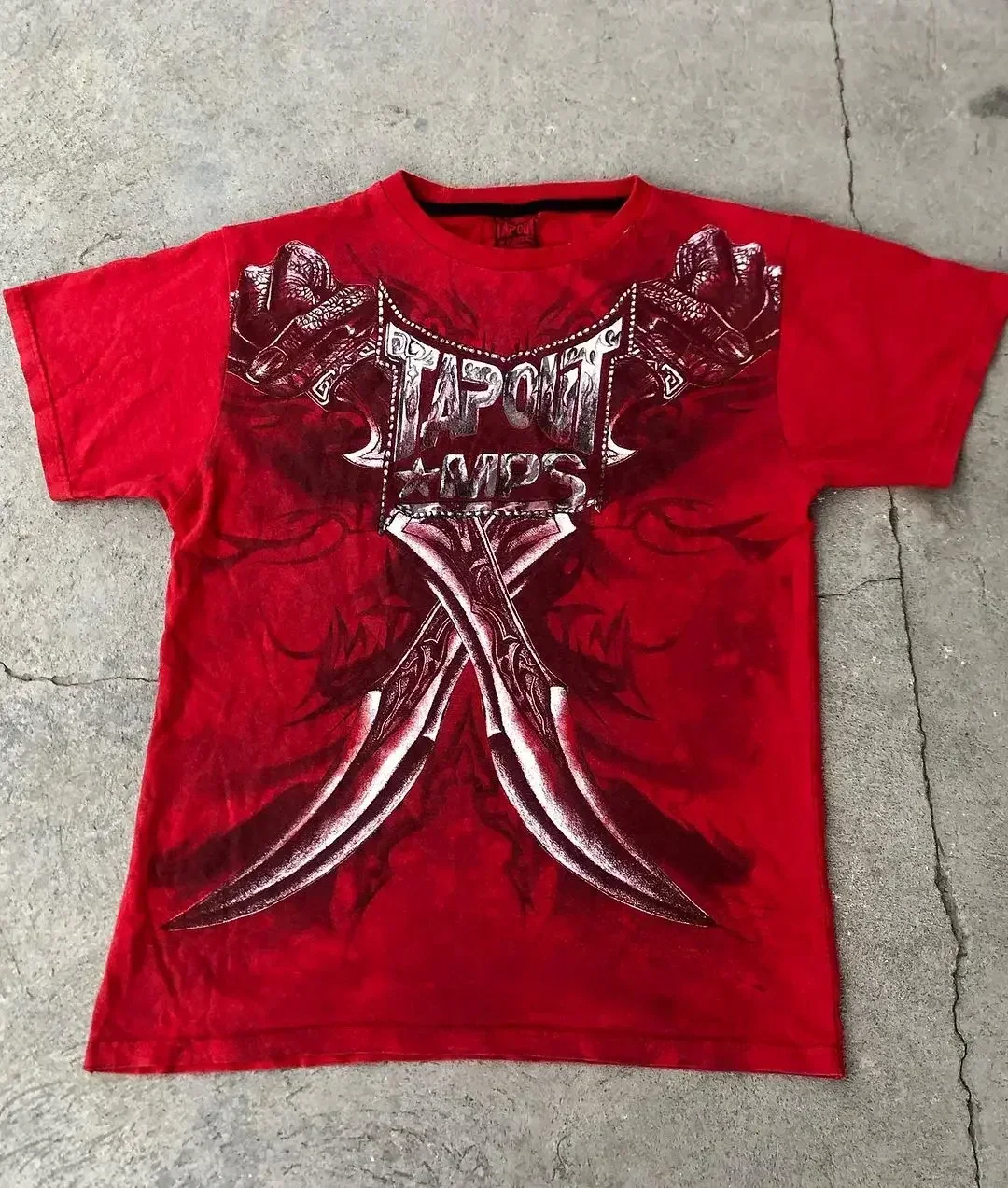 TAPOUT 2000s American New Oversize Graphic Printing Mens Long