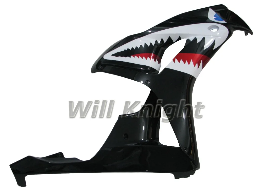 مكتبة ذكية ABS العفن غطاء الجسم لهوندا CBR1000RR CBR1000 2006 2007 أسود أبيض الأسنان #6