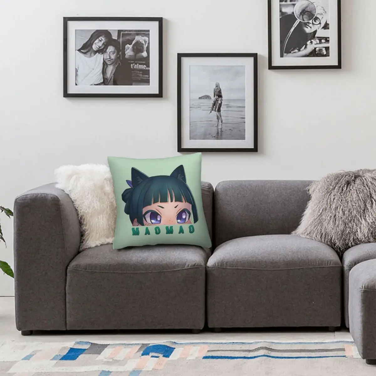 Cartoon Maomao Cat Anime The Apothecary Diaries Square Pillowcase Pillow Cover Cushion Zip Comfort Throw Pillow for Home Sofa