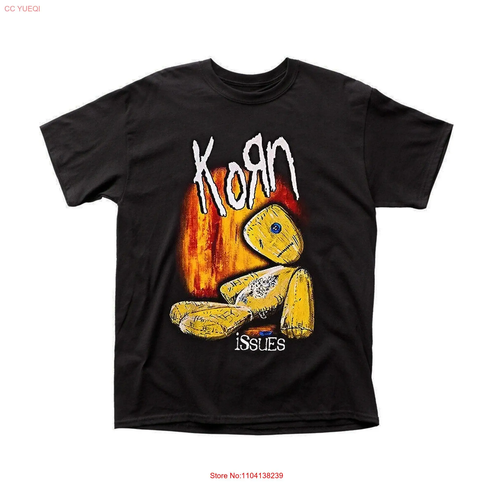 KORN ISSUES Music Band Crewneck  T Shirt long or short sleeves