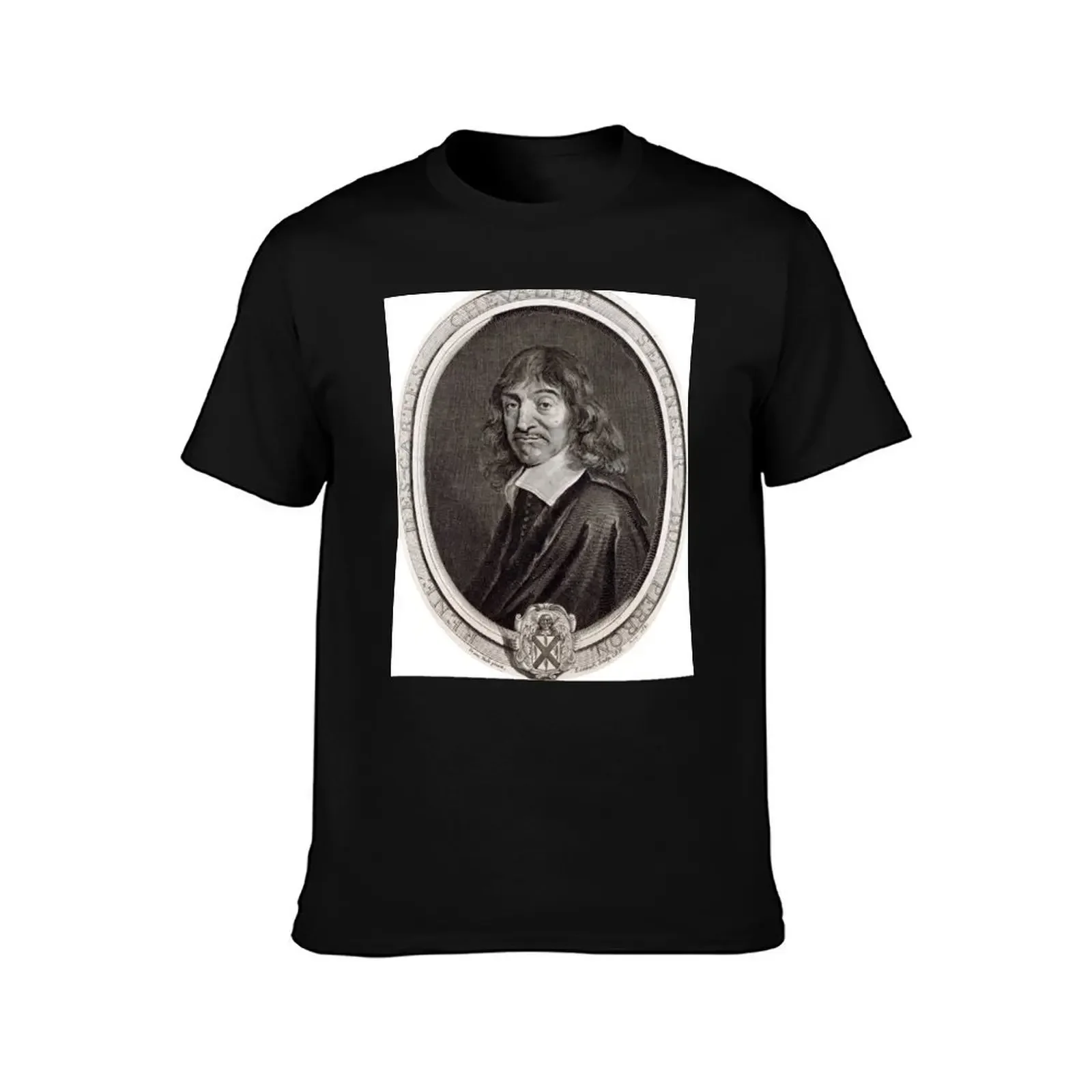 René Descartes T-Shirt cotton graphic tees basketball graphic tees men clothings