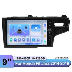 JOYING 9''Android Car Radio For Honda Fit Jazz RHD 2014-2019 GPS Navigation Autoradio Multimedia Video Player Head Unit Carplay
