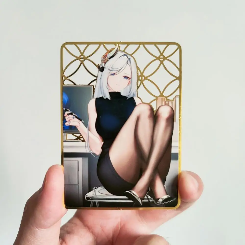 Anime Goddess Tales DIY ACG EVA Glossy Metal Card Kitagawa Marin Asuka Langley Soryu Boys Games Toys Collectible Cardschristmas