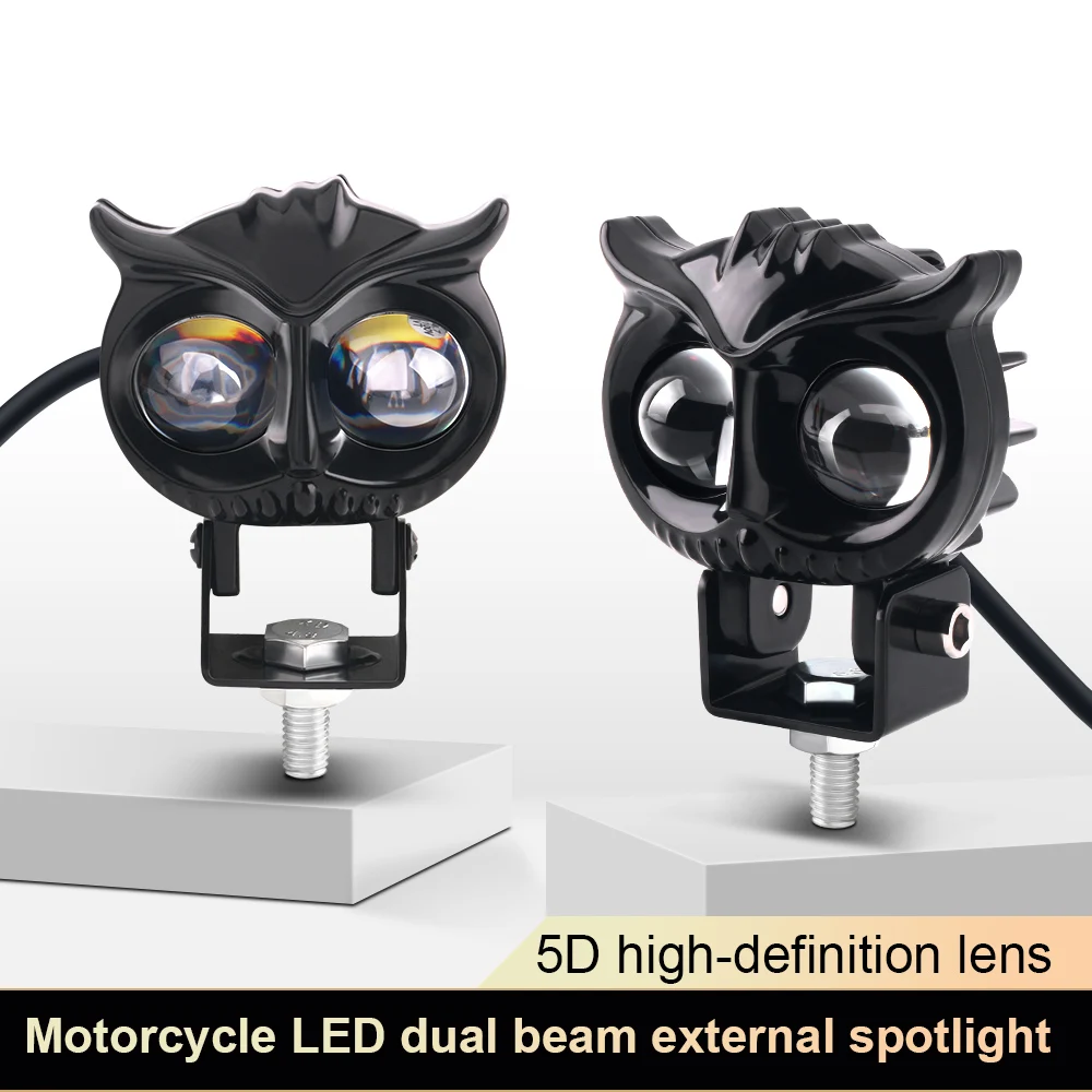 1pcs LED Car Headlight Bulb Truck Motorcycle Explorers Spotlight Auxiliary Work Light Bar Angel Eye Vehicle Accessories Fog Lamp