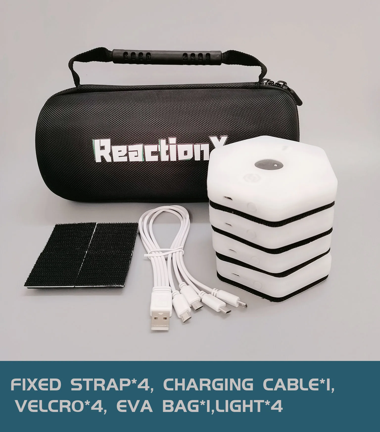 ReactionX Rlt Agile Reaction Light Induction Training Equipment 4 Lights App for Basketball Boxing Sports Entertainment