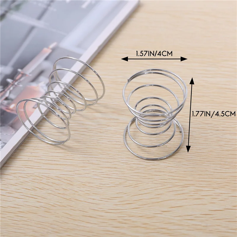 A93Z 6 قطع حامل نبات الهواء حاوية الهواء Tillandsia حامل نبات الفولاذ المقاوم للصدأ رفوف العرض قاعدة الأناناس الهواء