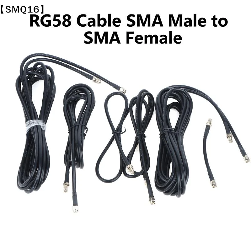 1Pcs SMA Male To SMA Female Jack 10 Types Plug RG58 Crimp Cable RF Coaxial Connector 10cm 20cm 30cm 50cm 1/2/3/4/5/10Meters【SMQ】
