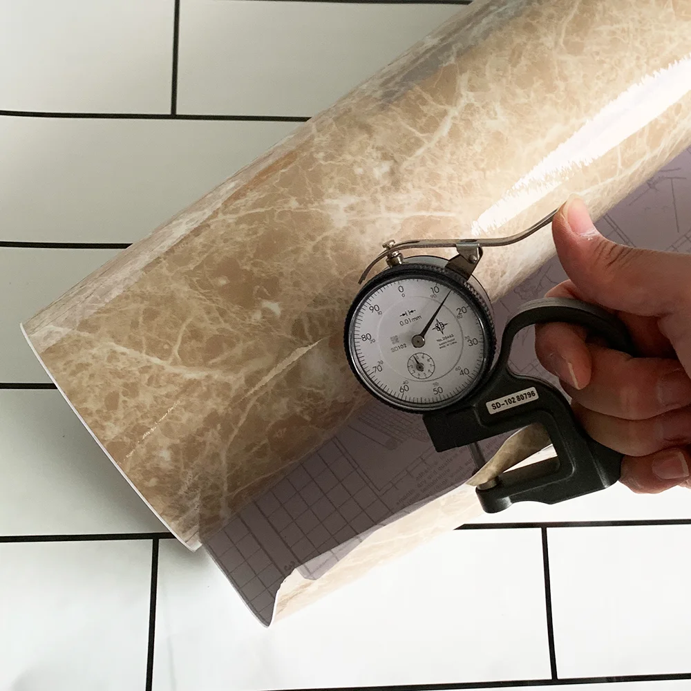 Papel tapiz impermeable autoadhesivo para pared de baño, lámina de mármol a prueba de aceite de alta temperatura para encimera de cocina