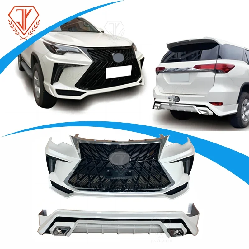 JY Design Car Bumpers Body Kit Front Bumper and Rear Bumper Diffuser Accessories 2016+ Brand Quality ABS for  Fortuner